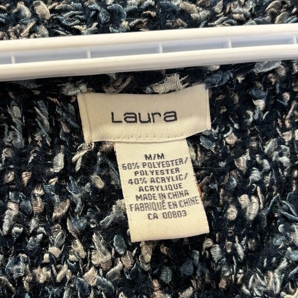 Vintage Laura Cozy Bouclé Marled Cottagecore Knit Cardigan - Picture 4 of 7